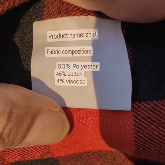 Classic buffalo plaid shirt, no brand, size small. - Picture 9 of 9